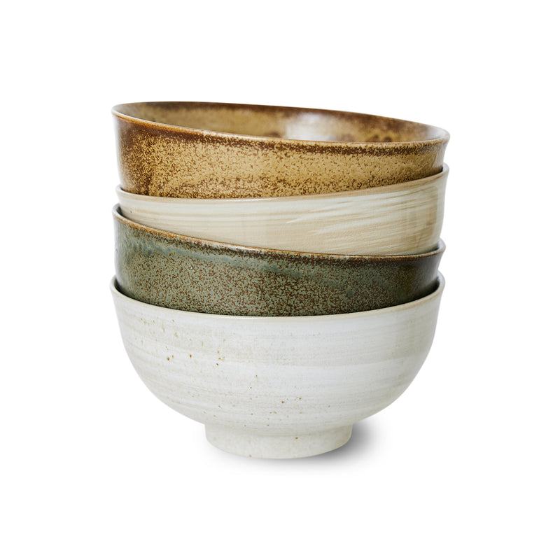 HKLiving kyoto ceramics japanese noodle bowls set 