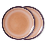 HKLiving 70s ceramics dinner plates Bedrock set 