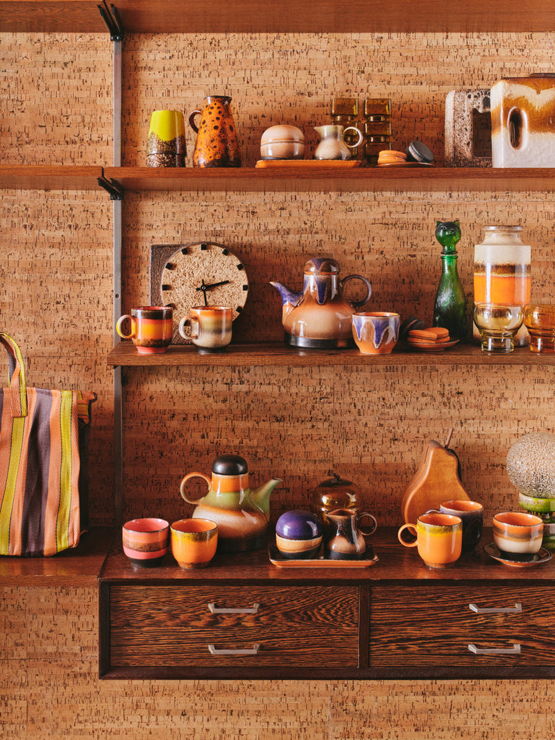 HKLIVING 70s ceramics small trays 24 hours set 2