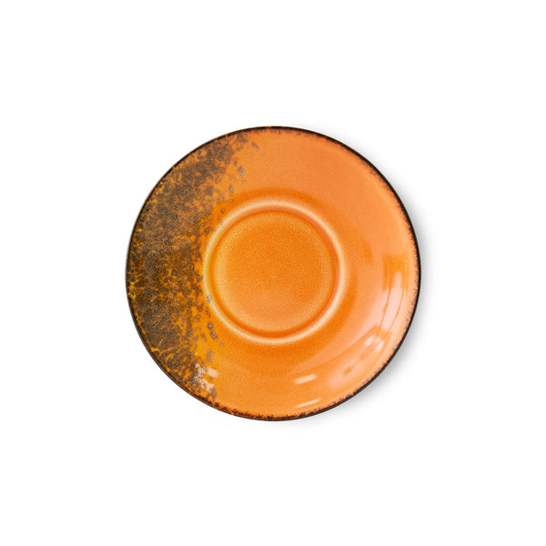 HKLIVING 70s ceramics saucers roasts set of 4