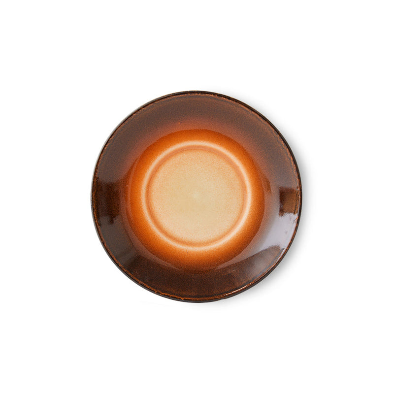 HKLIVING 70s ceramics saucers roasts set of 4