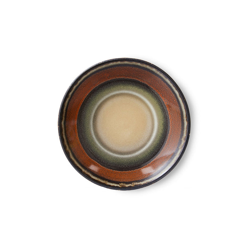 HKLIVING 70s ceramics saucers roasts set of 4