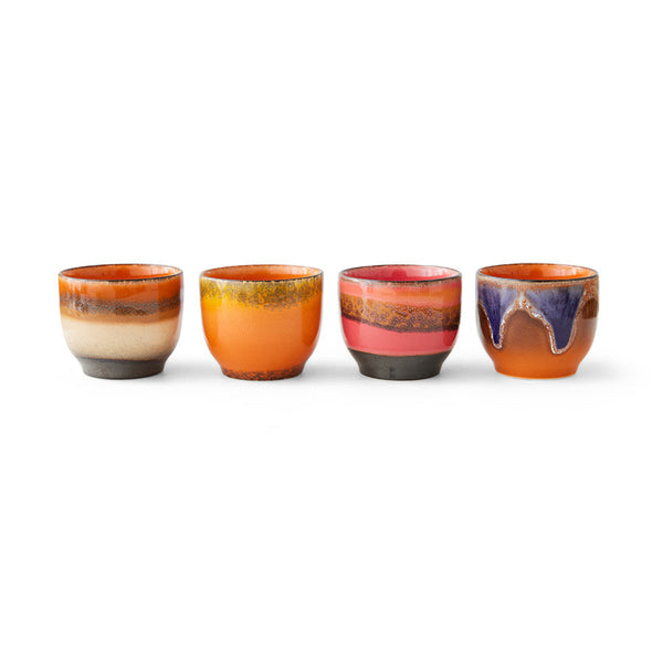 HKLIVING 70s ceramics cafe cup  java set 4