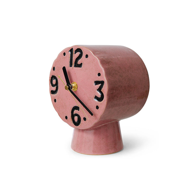 HKLIVING Retro ceramic clock pink