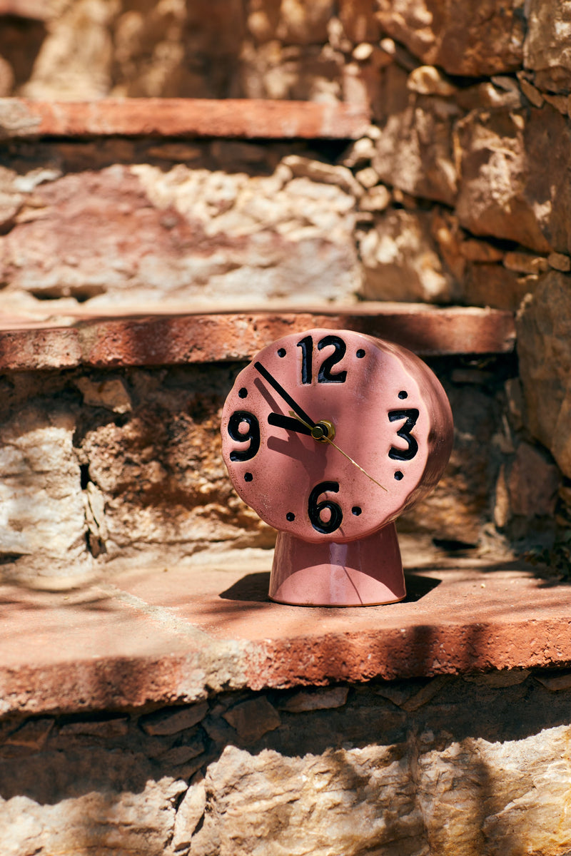 HKLIVING Retro ceramic clock pink