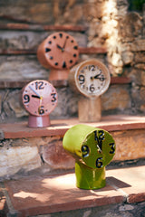 HKLIVING Retro ceramic clock olive