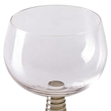 HKLiving swirl wine glass low green