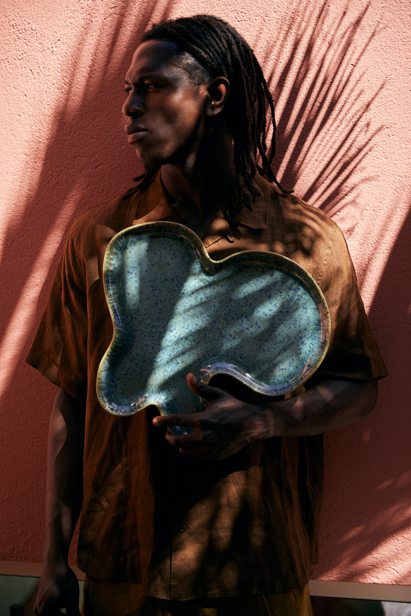 HKLIVING Shell plate teal