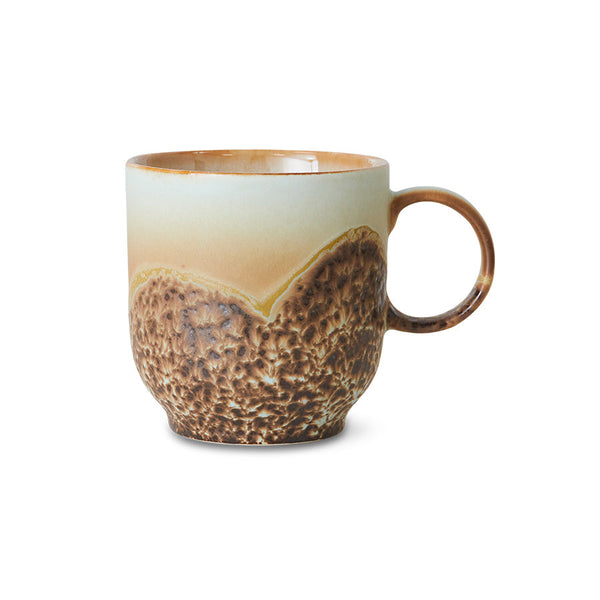 HKLIVING 70s ceramics cafe mug shell