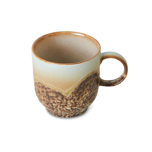 HKLIVING 70s ceramics cafe mug shell