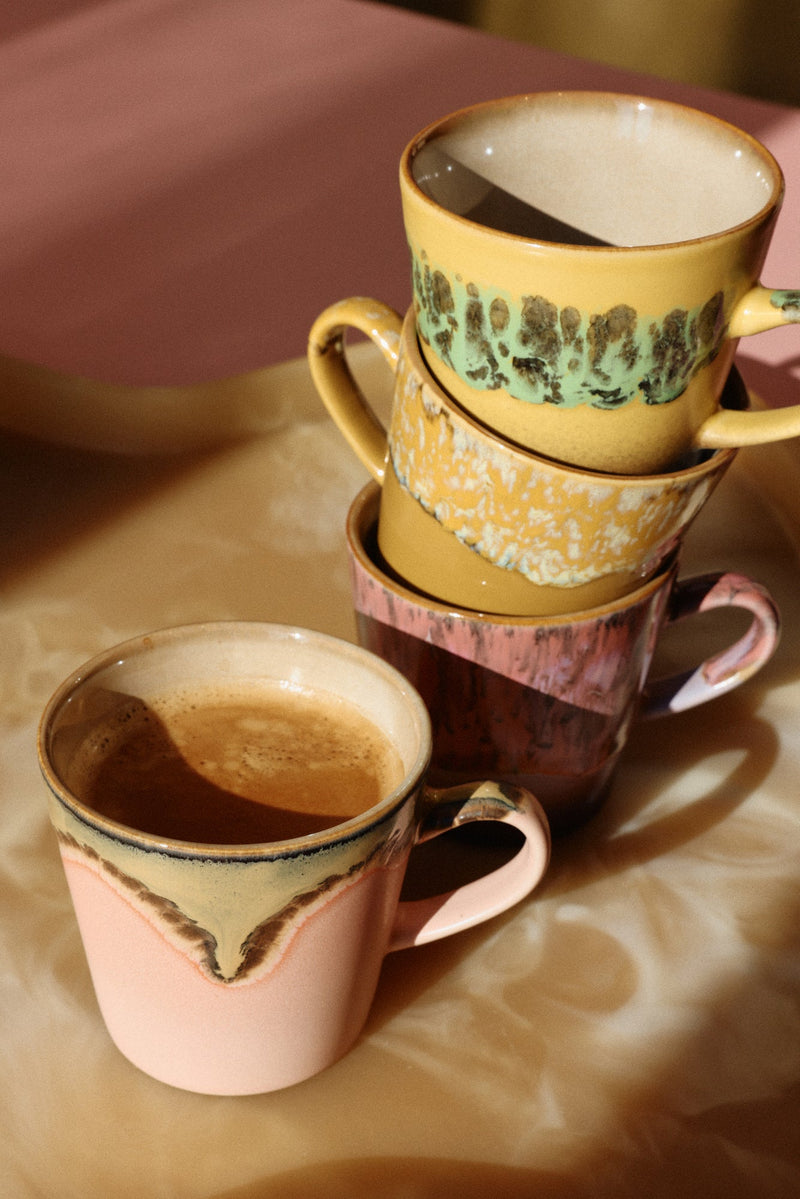 HKLIVING 70s ceramics americano mug blossom