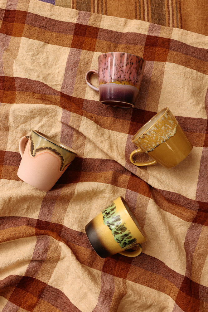 HKLIVING 70s ceramics americano mug blossom