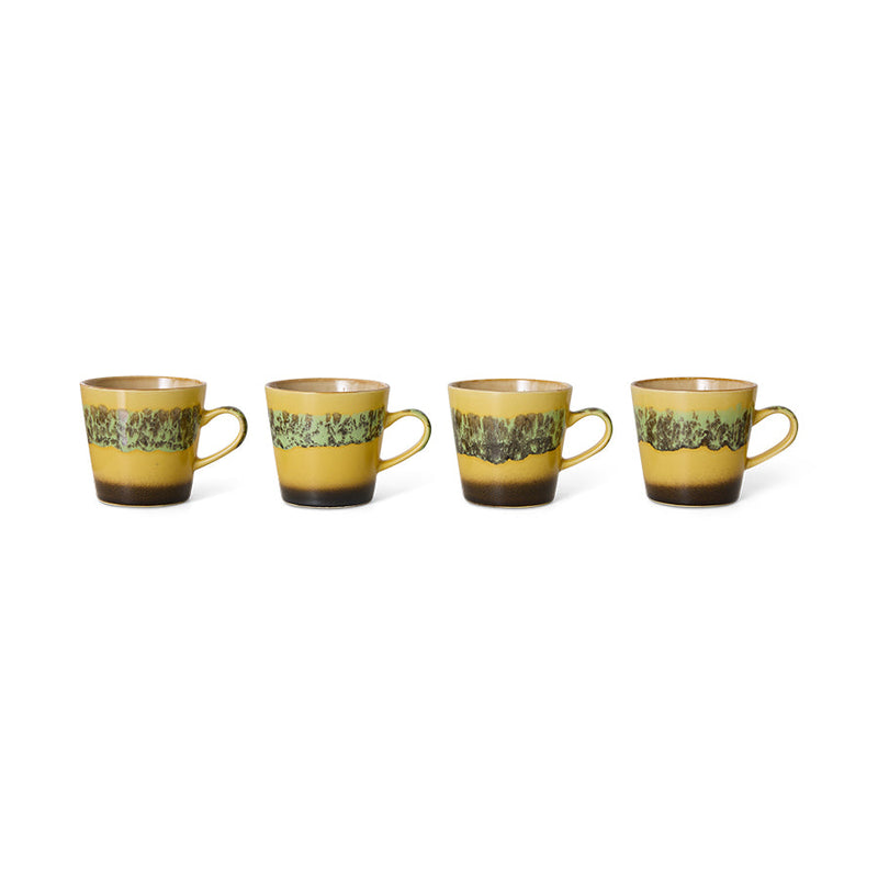 HKLIVING 70s ceramics americano mug kelp