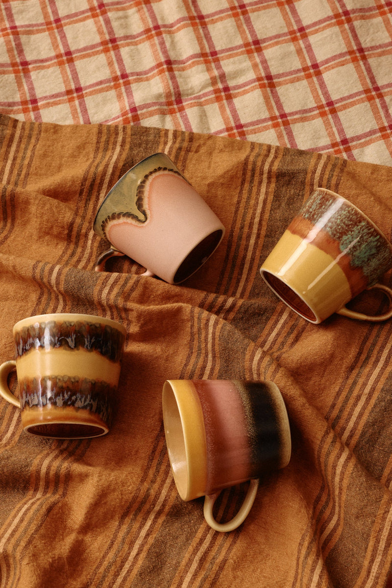 HKLIVING 70s ceramics cappuccino mug blossom