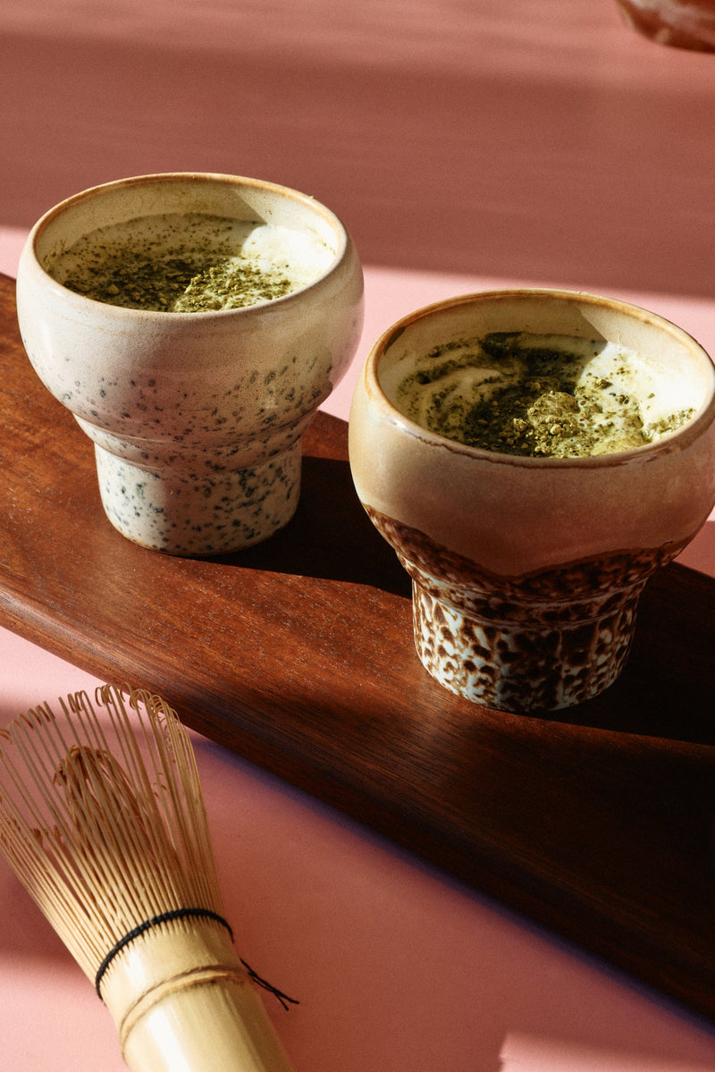 HKLIVING 70s ceramics lungo mugs coral set of 2