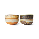 HKLIVING 70s ceramics tapas bowls drift set of 4