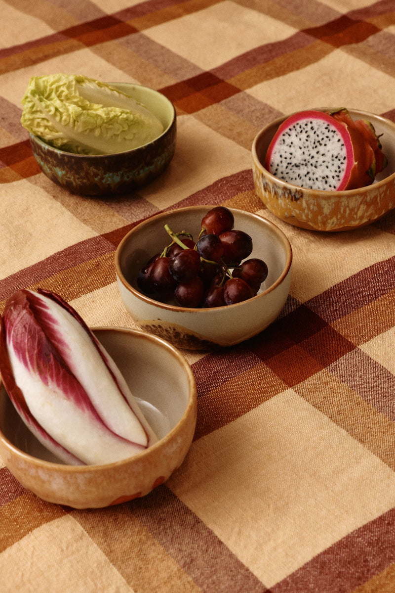 HKLIVING 70s ceramics tapas bowls drift set of 4