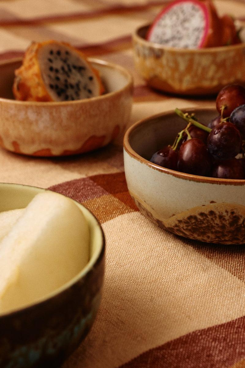 HKLIVING 70s ceramics tapas bowls drift set of 4