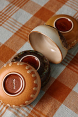 HKLIVING 70s ceramics tapas bowls drift set of 4