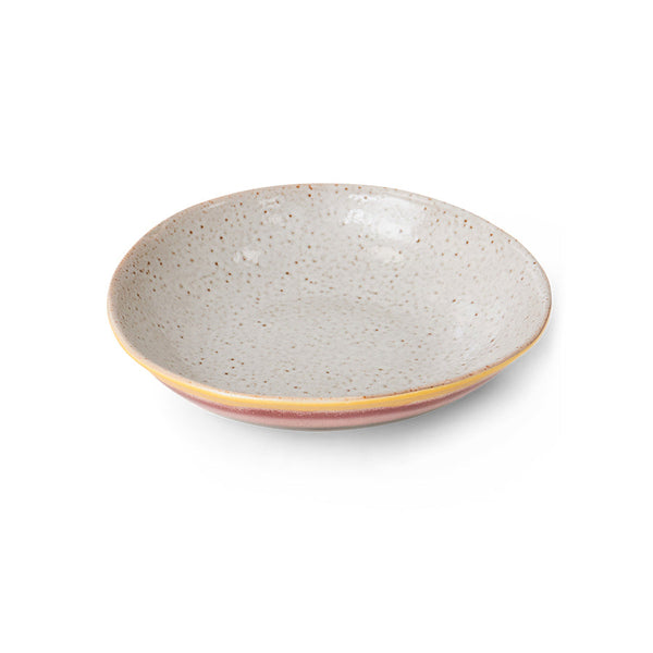 HKLIVING 70s ceramics curry bowls hibiscus set of 2