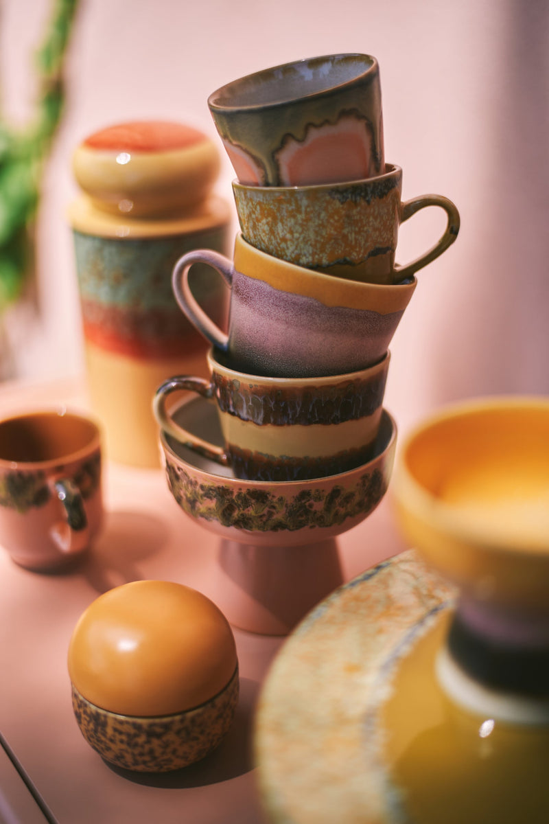HKLIVING 70s ceramics sugar pot bay