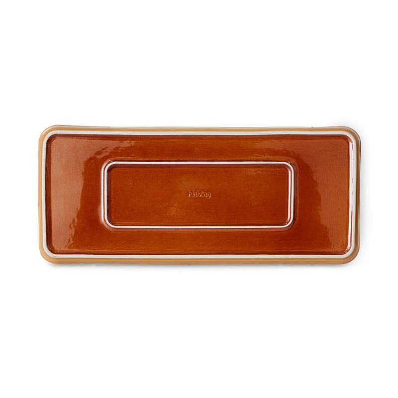HKLIVING 70s ceramics cake tray sunbeam