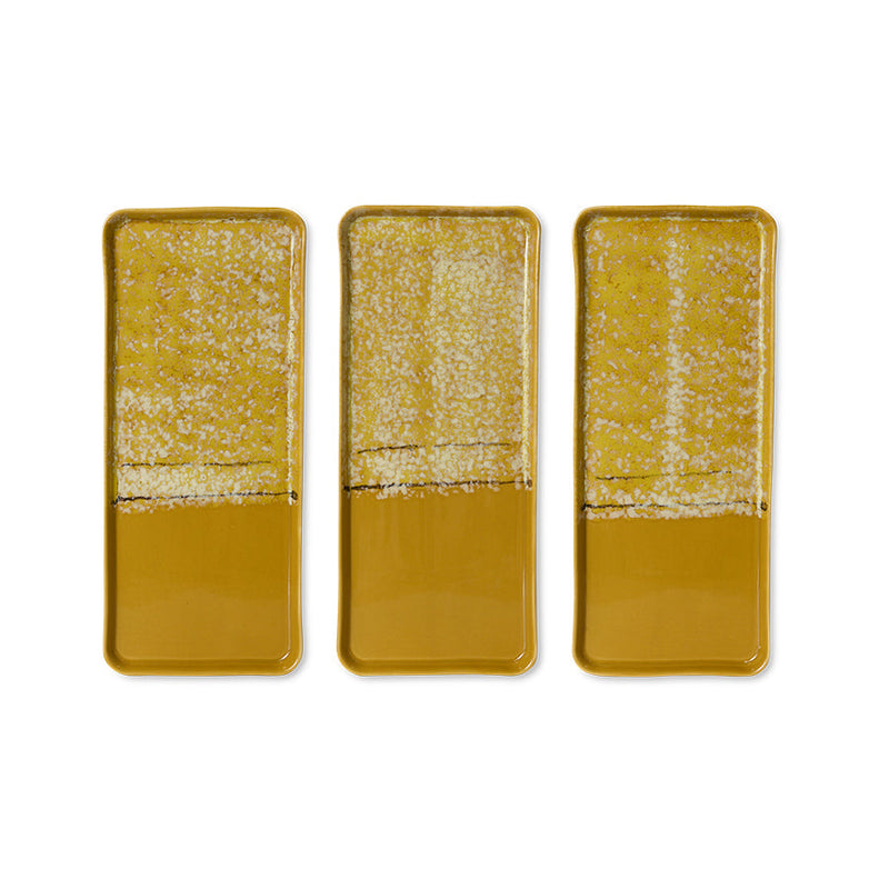 HKLIVING 70s ceramics cake tray sunbeam