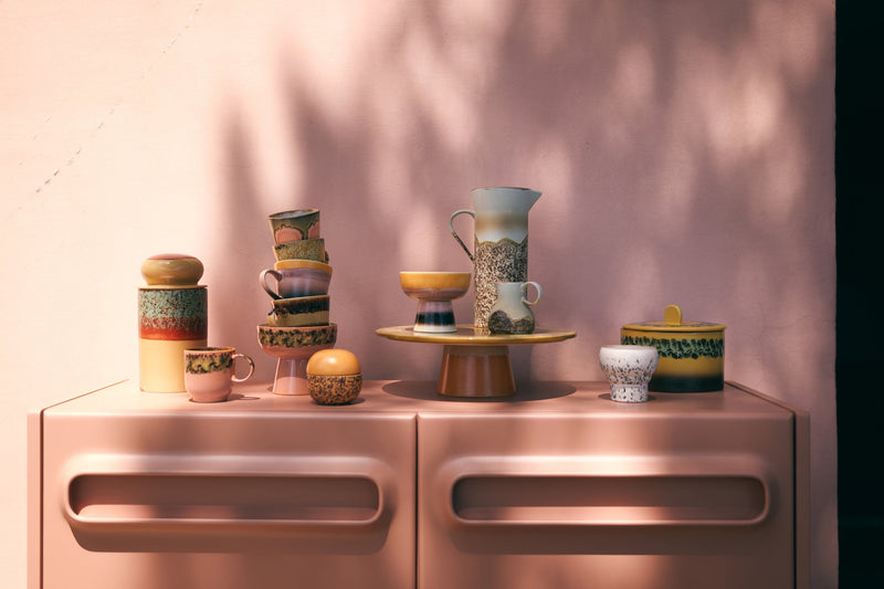 HKLIVING 70s ceramics cookie jar kelp