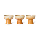 HKLIVING 70s ceramics tapas bowl on base dunes S
