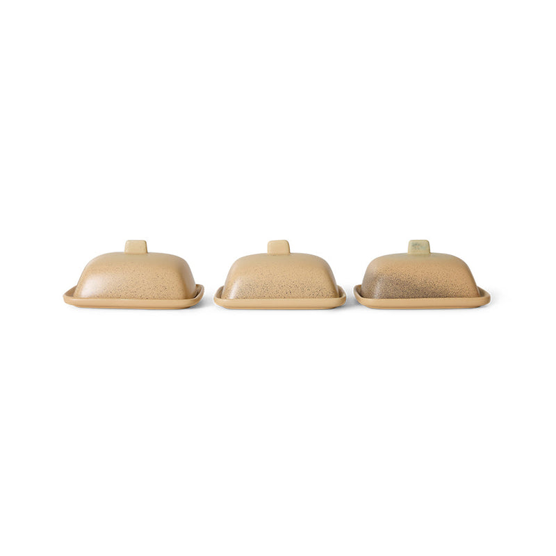 HKLIVING 70s ceramics butter dish breeze
