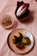 HKLIVING 70s ceramics dessert plates lychee set of 2