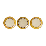 HKLIVING 70s ceramics dinner plates coconut set of 2