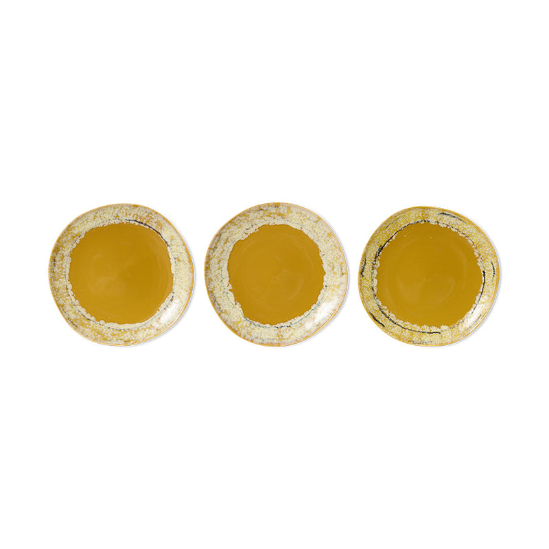 HKLIVING 70s ceramics: side plates, paradise, set of 2