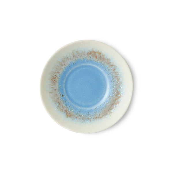 HKLIVING 70s ceramics saucer azure