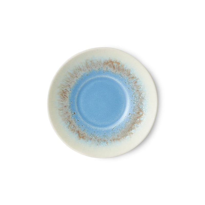 HKLIVING 70s ceramics saucer azure