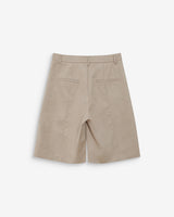 Straight suedette bermuda shorts grege Vacanza