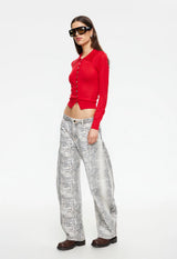 HORSESHOE JEAN - PYTHON