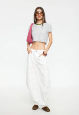 HORSESHOE PANT - PORCELAIN