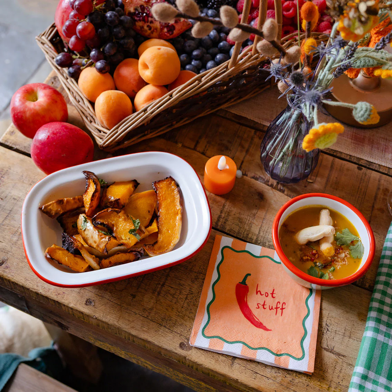 TALKING TABLES Hot Stuff Chilli Cocktail Paper Napkins Pack