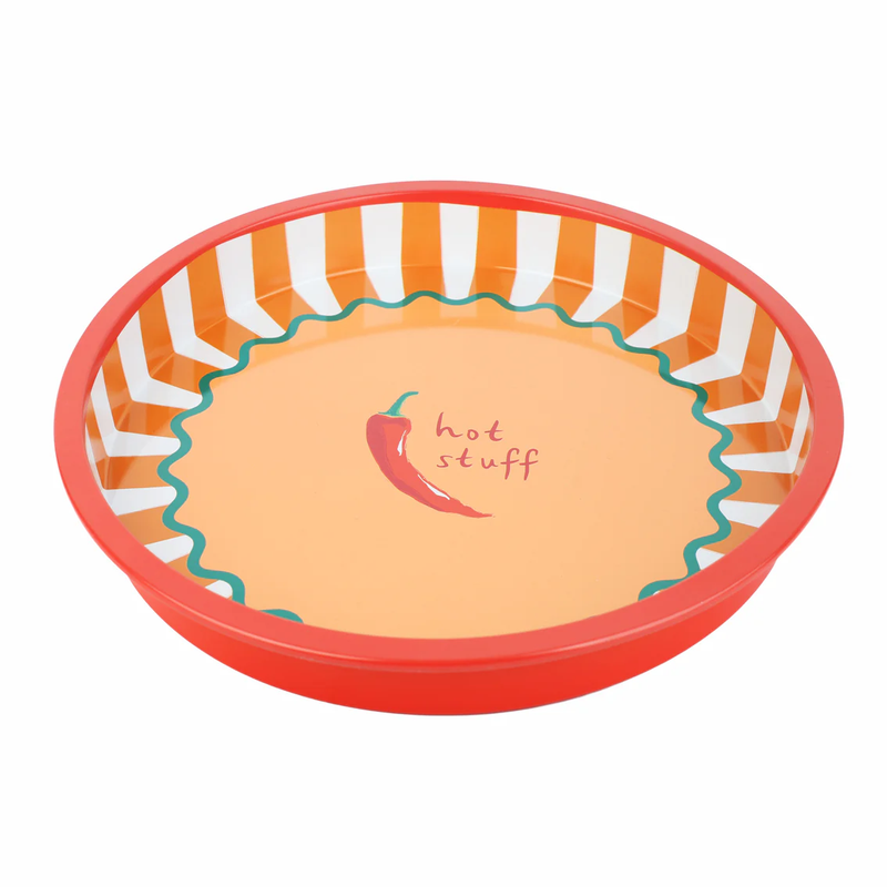 TALKING TABLES Hot Stuff Chilli Tin Tray 30cm