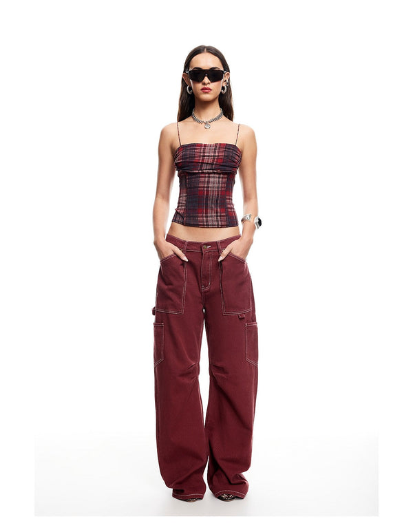 HUMPHREY CAMI - CRIMSON PLAID