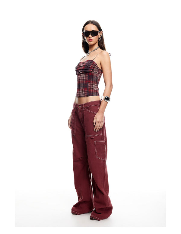 HUMPHREY CAMI - CRIMSON PLAID
