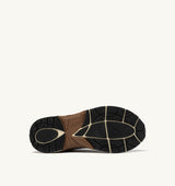 HYPERWAY SNEAKERS IN BLACK AND SILVER LAMINATED LEATHER AND MESH (MAN)