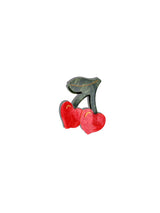 Hand-painted Cherry Hearts Hair Claw Clip