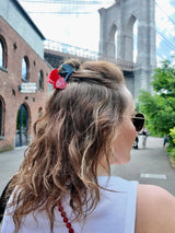 Hand-painted Cherry Hearts Hair Claw Clip