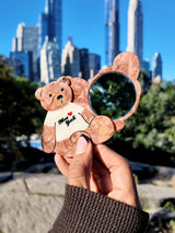 Hand-painted New York Teddy Bear Compact Mirror