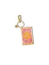 Hand-painted Sun Tarot Card Bag Charm + Keychain