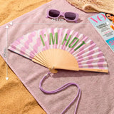 Hand fan "im hot" waves