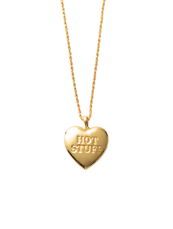 Hello, Hot Stuff Necklace : Gold