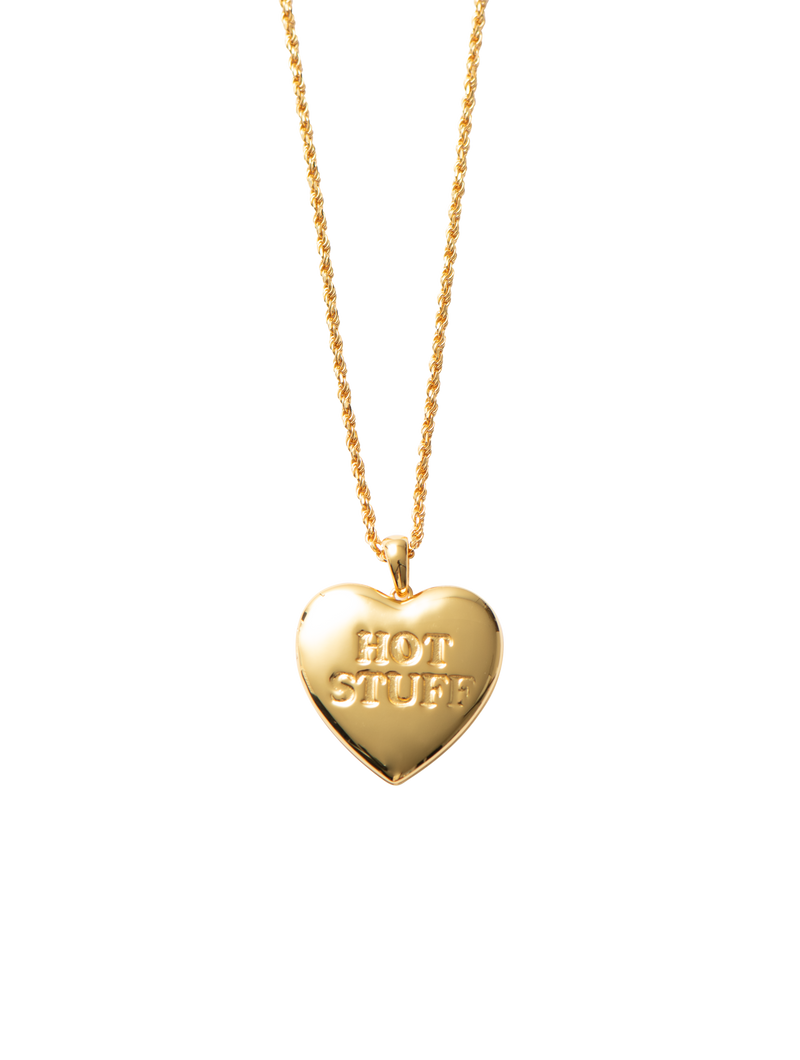 Hello, Hot Stuff Necklace : Gold